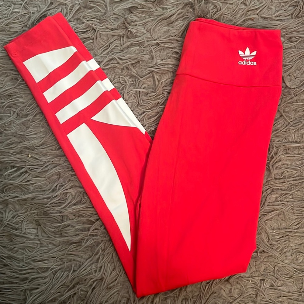Red Adidas Leggings